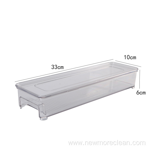 PET Refrigerator Food Storage Box With Lid